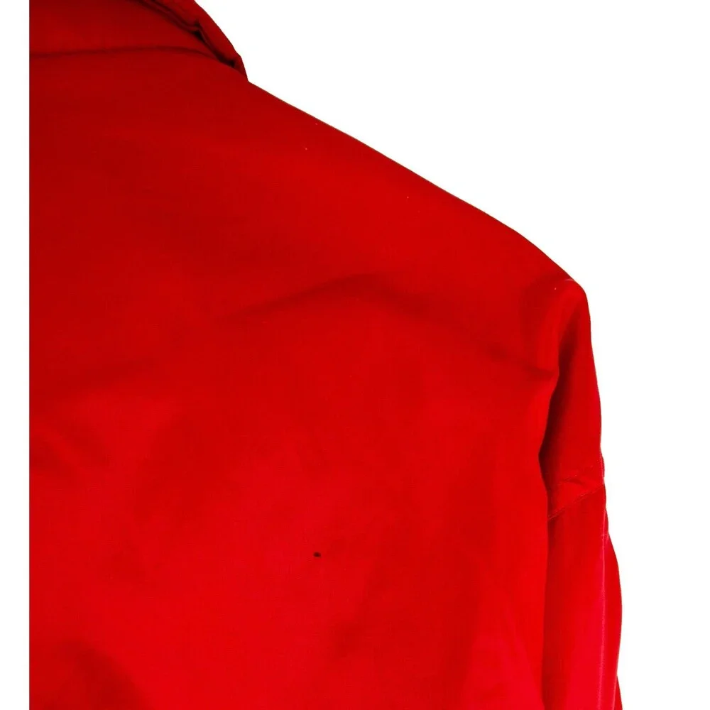 Pla Jac by Dunbrooke Vintage Windbreaker Jacket M Wichita Fire Department Red